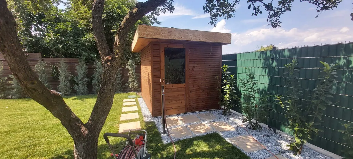 Elysium Terra kerti kombi szauna 250x200 cm-es méretben